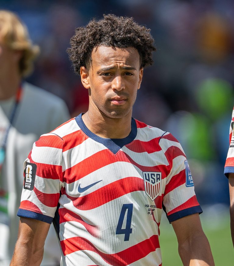 Tyler Adams with the USMNT during the 2026 World Cup
