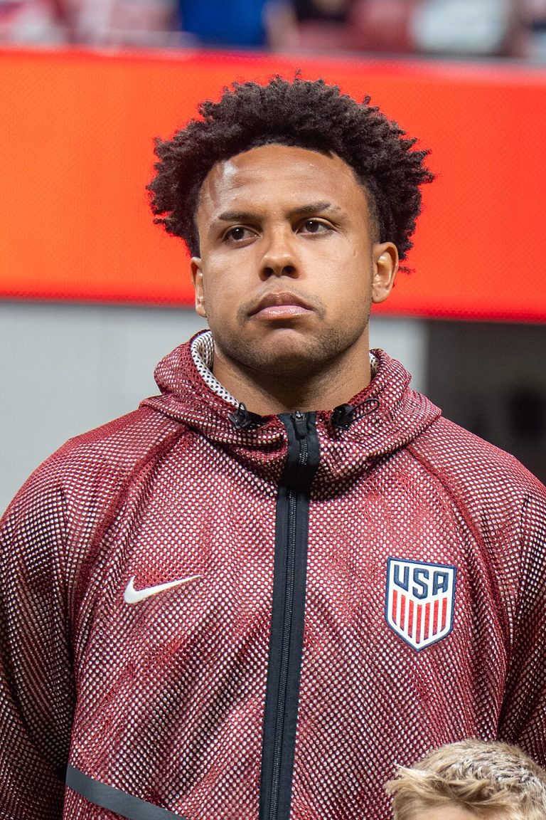 Weston McKennie with the USMNT before a March 2026 match against Belgium