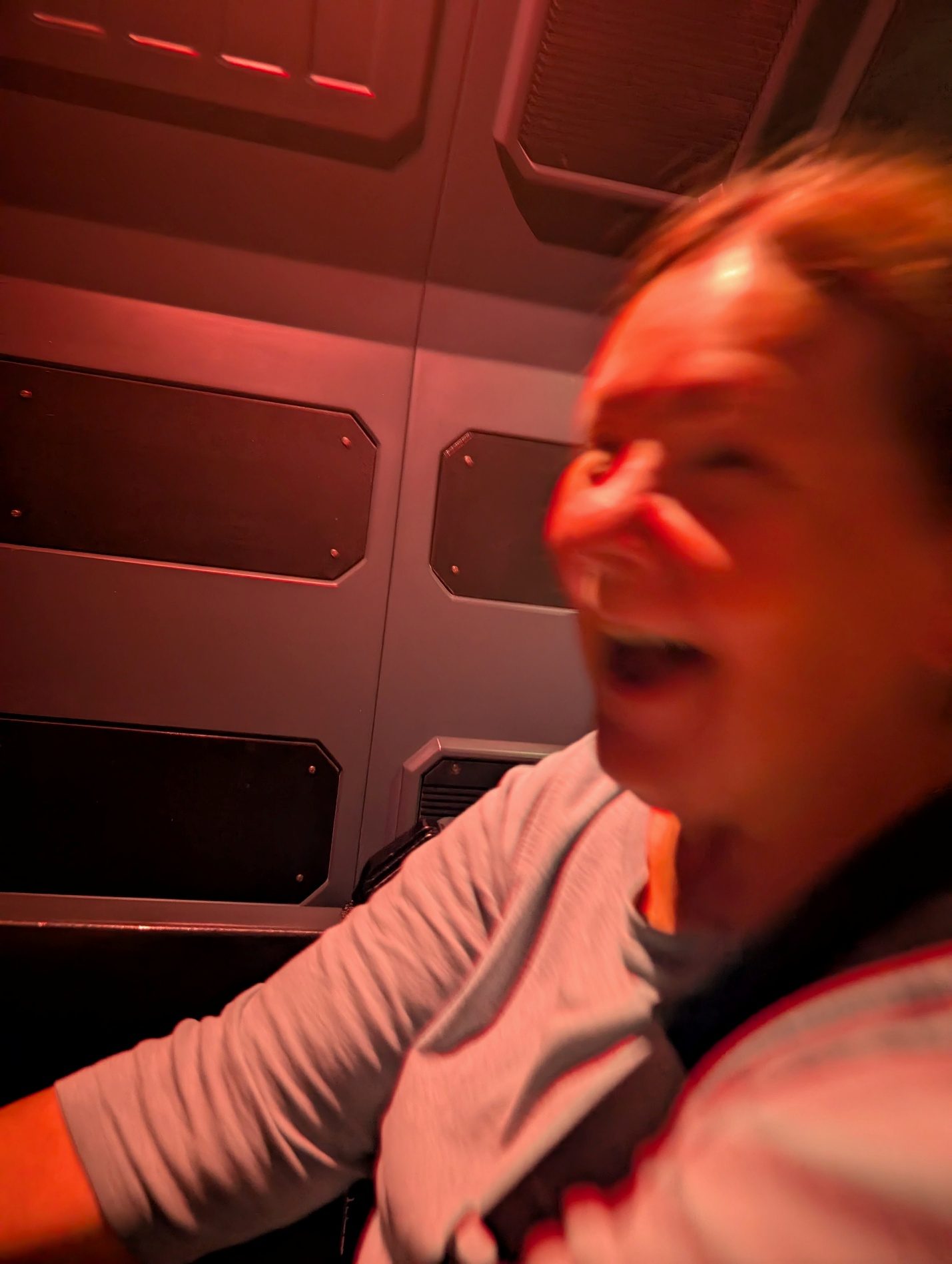 Guest reacting on Star Wars: Rise of the Resistance.
