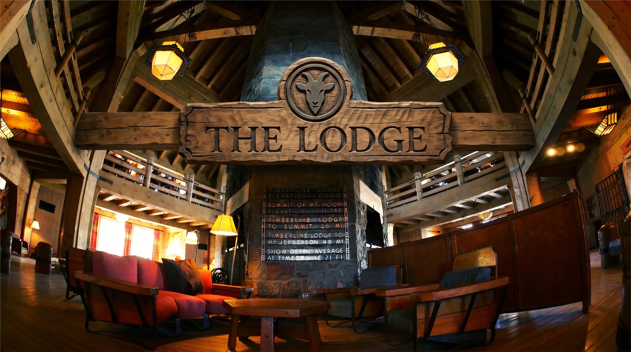 The Lodge destination sign for Goatland stories and entertainment.